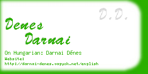 denes darnai business card